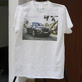 Проба за печат на бяла тениска от принтер с фланелка A3 WER-E2000T 2